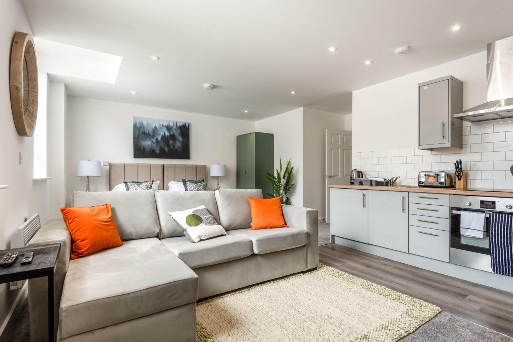 Contemporary 1 Bed Central Rotherham Studio Luaran gambar