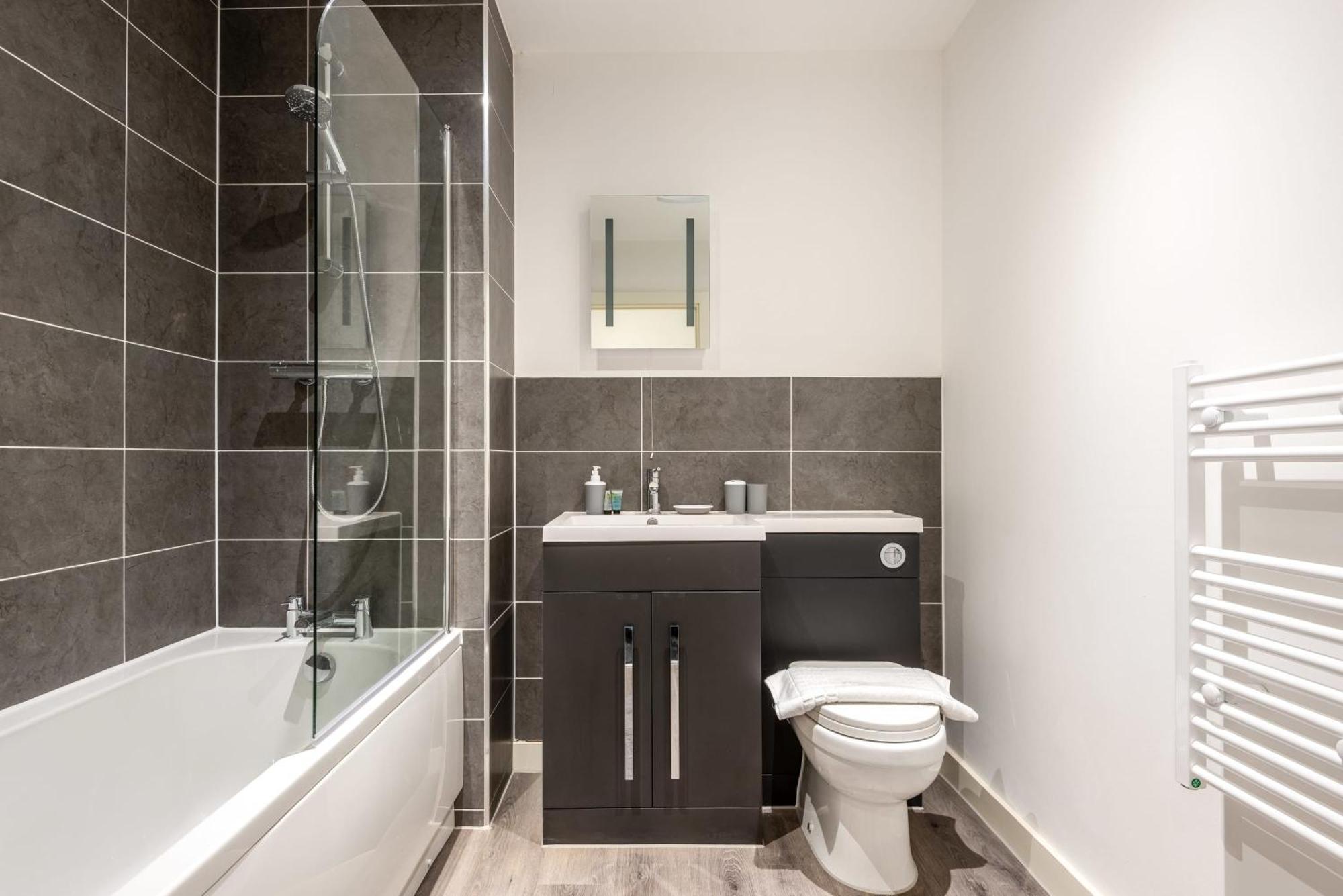 Contemporary 1 Bed Central Rotherham Studio Luaran gambar