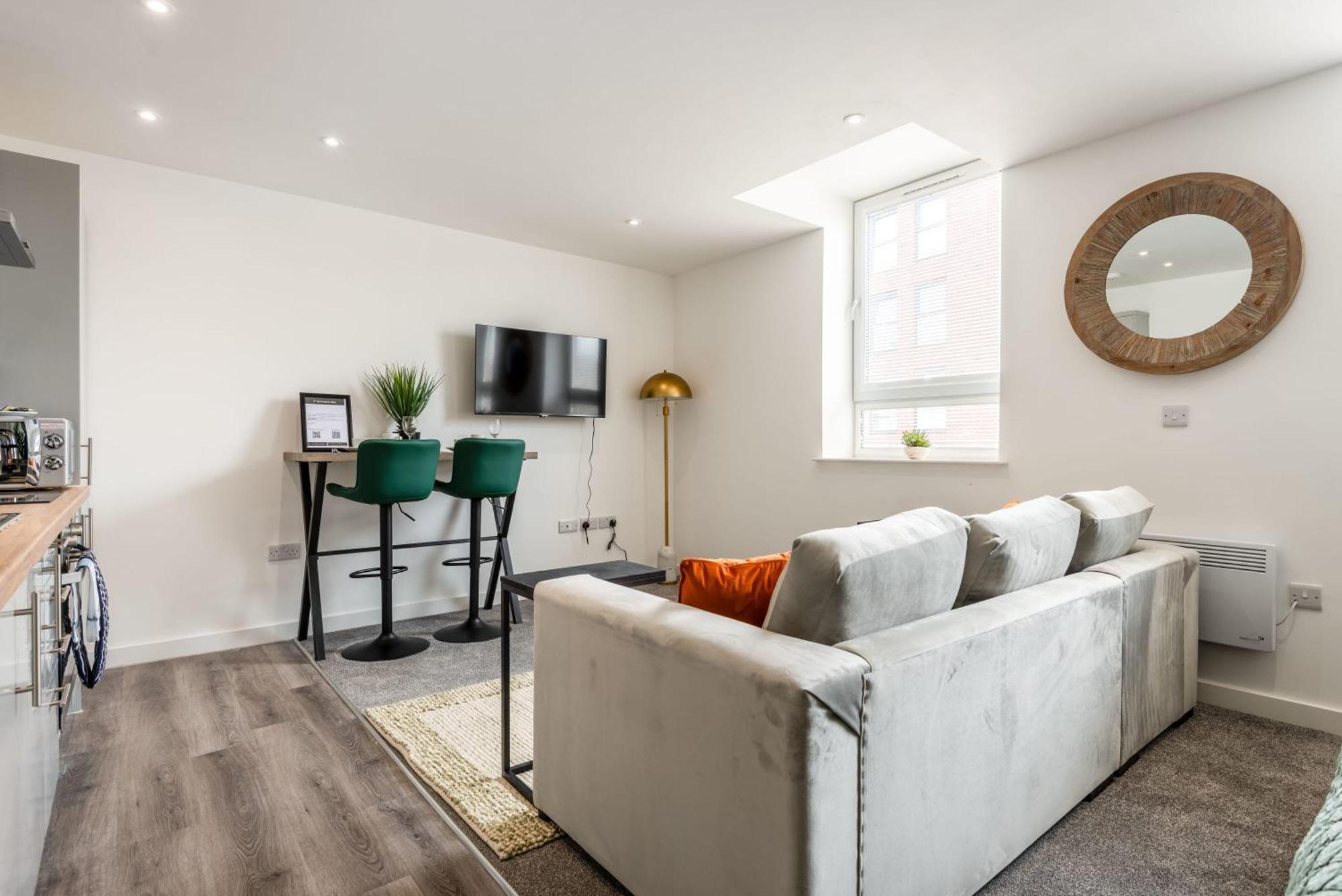 Contemporary 1 Bed Central Rotherham Studio Luaran gambar